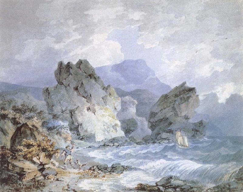 Joseph Mallord William Turner Landscape of Seashore France oil painting art